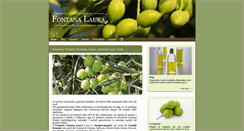 Desktop Screenshot of frantoiofontanalaura.it