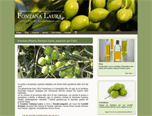 Tablet Screenshot of frantoiofontanalaura.it